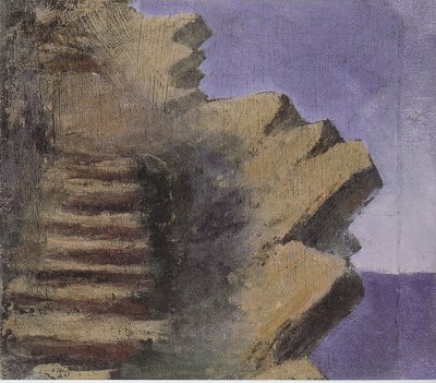 CLIFF AT THE SEASIDE von Mikalojus Konstantinas Ciurlionis als Kunstdruck auf Leinwand
