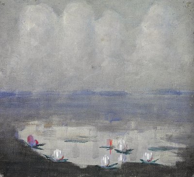 EVENING von Mikalojus Konstantinas Ciurlionis als Kunstdruck auf Leinwand