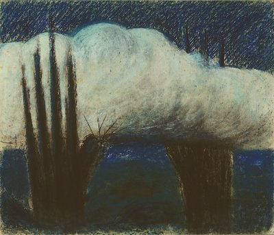 Evening II von Mikalojus Konstantinas Ciurlionis als Kunstdruck auf Leinwand