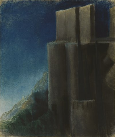 FORTRESS von Mikalojus Konstantinas Ciurlionis als Kunstdruck auf Leinwand