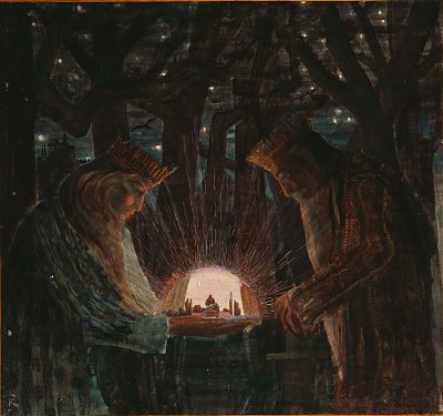 Fairy Tale von Mikalojus Konstantinas Ciurlionis als Kunstdruck auf Leinwand