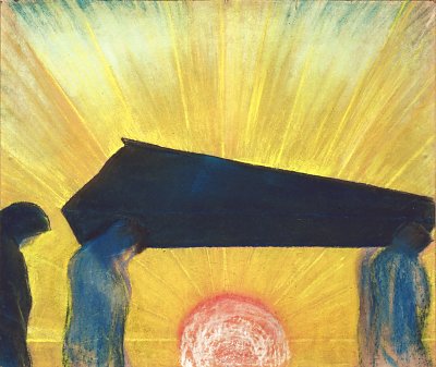 Funeral smphony II von Mikalojus Konstantinas Ciurlionis als Kunstdruck auf Leinwand