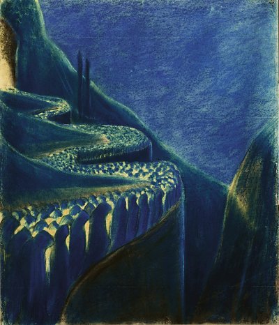 Funeral smphony VI von Mikalojus Konstantinas Ciurlionis als Kunstdruck auf Leinwand