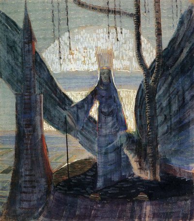 Mikalojus_Konstantinas_Ciurlionis_ _FAIRYTALE III von Mikalojus Konstantinas Ciurlionis als Kunstdruck auf Leinwand