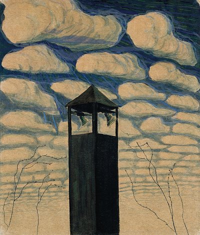 SPRING MOTIF II von Mikalojus Konstantinas Ciurlionis als Kunstdruck auf Leinwand
