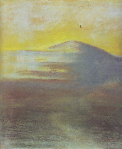 Sunset von Mikalojus Konstantinas Ciurlionis als Kunstdruck auf Leinwand