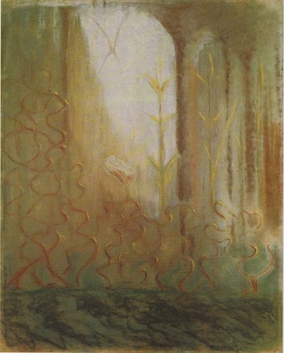 THE WORLD OF MARS von Mikalojus Konstantinas Ciurlionis als Kunstdruck auf Leinwand