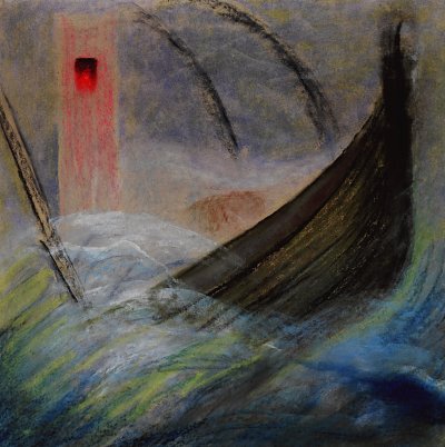WRATH II von Mikalojus Konstantinas Ciurlionis als Kunstdruck auf Leinwand