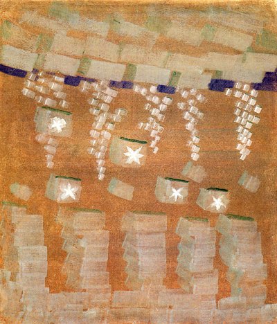 Winter VIII von Mikalojus Konstantinas Ciurlionis als Kunstdruck auf Leinwand