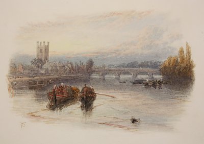 Henley on Thames von Myles Birket Foster als Kunstdruck auf Leinwand