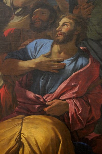 Aparición de la Virgen del Pilar von Nicolas Poussin als Kunstdruck auf Leinwand