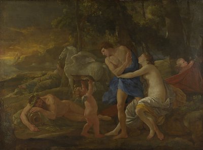 Cephalus and Aurora von Nicolas Poussin als Kunstdruck auf Leinwand
