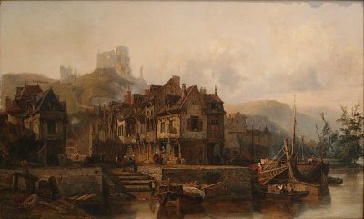 Danvin Château Gaillard von Nicolas Poussin als Kunstdruck auf Leinwand
