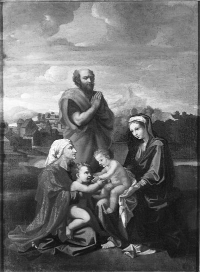 Holy Family von Nicolas Poussin als Kunstdruck auf Leinwand