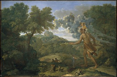 Orion aveugle cherchant le soleil von Nicolas Poussin als Kunstdruck auf Leinwand
