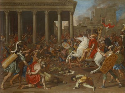 The Conquest of Jerusalem by Emperor Titus von Nicolas Poussin als Kunstdruck auf Leinwand