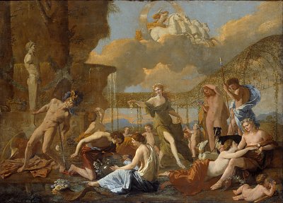 The Empire of Flora von Nicolas Poussin als Kunstdruck auf Leinwand