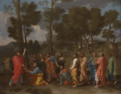 The Sacrament of Ordination von Nicolas Poussin als Kunstdruck auf Leinwand