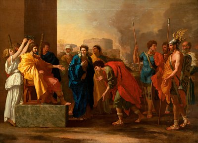 The continence of Scipio von Nicolas Poussin als Kunstdruck auf Leinwand