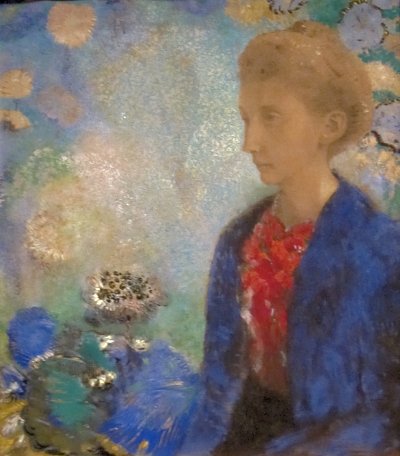 Baronne de Domecy von Odilon Redon als Kunstdruck auf Leinwand