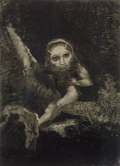 Caliban von Odilon Redon als Kunstdruck auf Leinwand