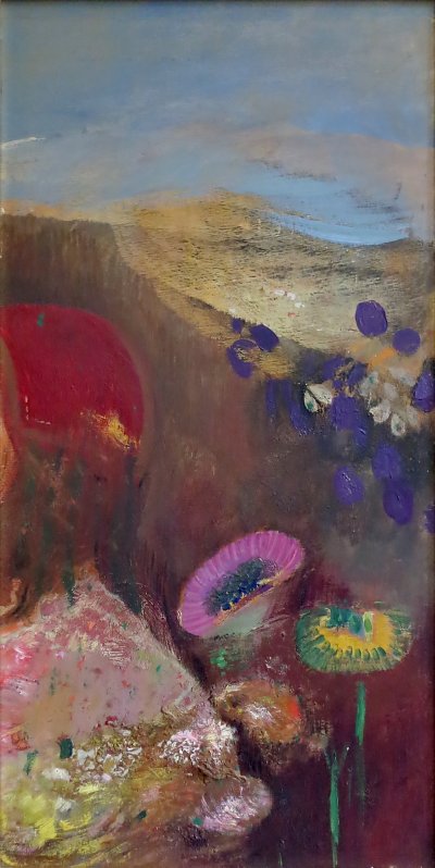 Fleurs Etranges von Odilon Redon als Kunstdruck auf Leinwand