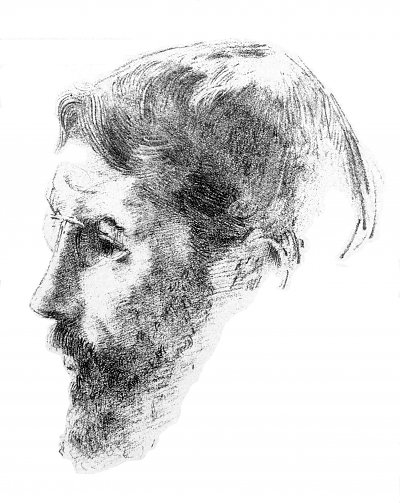 Portrait of Bonnard von Odilon Redon als Kunstdruck auf Leinwand