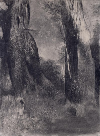 The Trees von Odilon Redon als Kunstdruck auf Leinwand