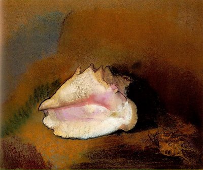 The shell von Odilon Redon als Kunstdruck auf Leinwand