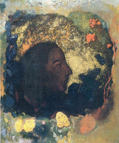 black profile gauguin von Odilon Redon als Kunstdruck auf Leinwand