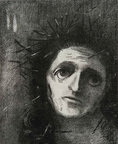 christ von Odilon Redon als Kunstdruck auf Leinwand