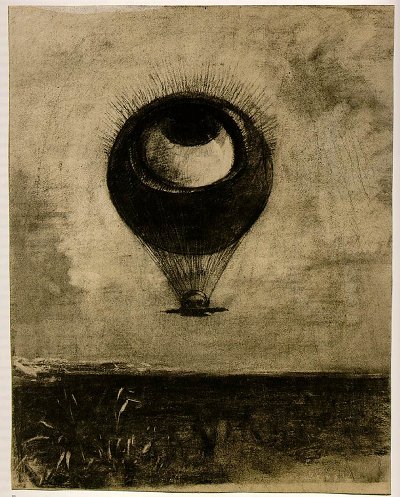 eye balloon von Odilon Redon als Kunstdruck auf Leinwand