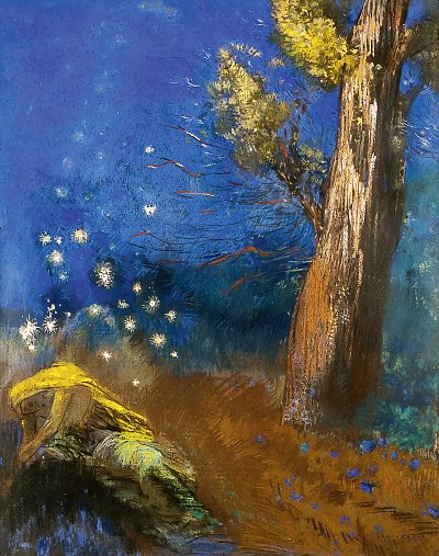 mort bouddha von Odilon Redon als Kunstdruck auf Leinwand