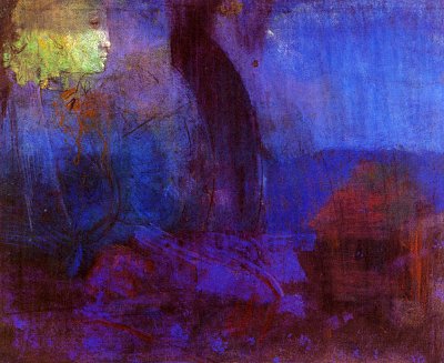 sitting figure von Odilon Redon als Kunstdruck auf Leinwand