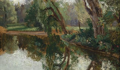 Aulandschaft von Olga Wisinger-Florian als Kunstdruck auf Leinwand