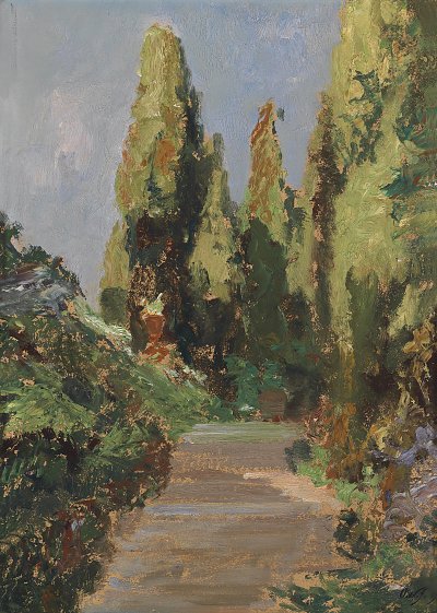 Parklandschaft von Olga Wisinger-Florian als Kunstdruck auf Leinwand
