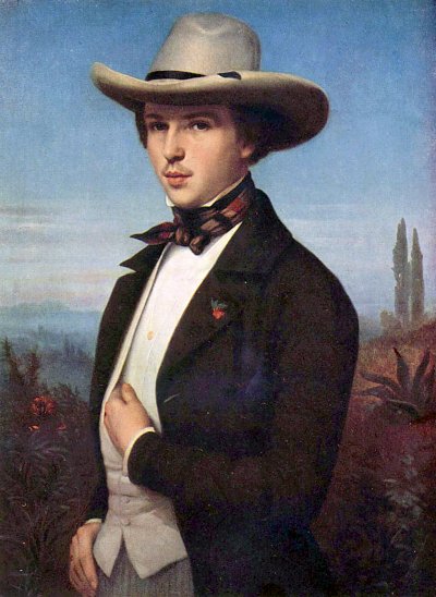 Ludwig des Coudres von Oswald Achenbach als Kunstdruck auf Leinwand