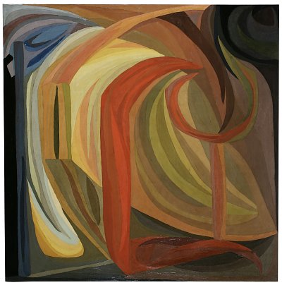 Komposition von Otto-Freundlich als Kunstdruck auf Leinwand