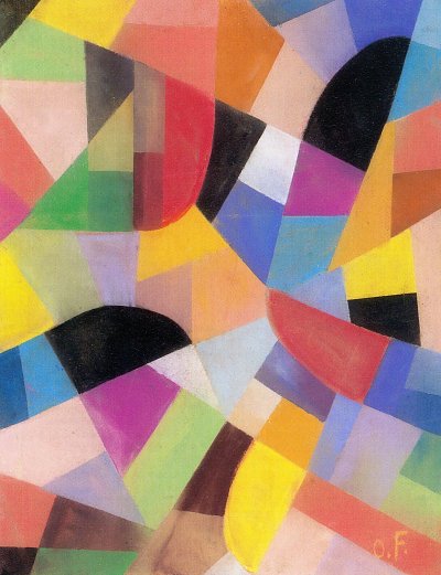 Ohne Titel von Otto Freundlich als Kunstdruck auf Leinwand