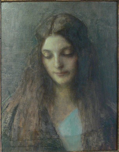 Portrait de femme von Pascal Adolphe Dagnan-Bouveret als Kunstdruck auf Leinwand