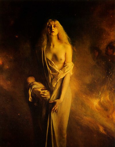 pasca marguerite au sabbat von Pascal Adolphe Dagnan Bouveret als Kunstdruck auf Leinwand