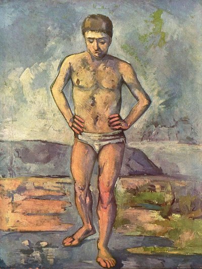 Badender von Paul Cezanne als Kunstdruck auf Leinwand