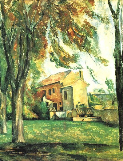 Der Teich des Jas de Bouffan im Winter von Paul Cezanne als Kunstdruck auf Leinwand