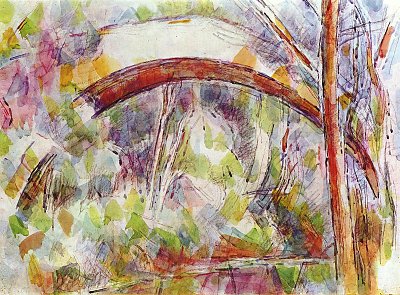 Fluss bei der Bruecke der drei Quellen von Paul Cezanne als Kunstdruck auf Leinwand