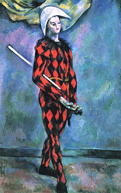 Harlekin 1 von Paul Cezanne als Kunstdruck auf Leinwand