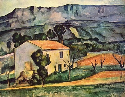 Haus in der Provence von Paul Cezanne als Kunstdruck auf Leinwand