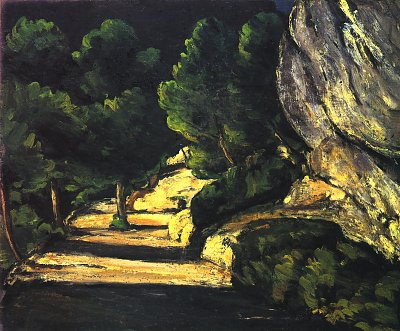 Landschaft 1 von Paul Cezanne als Kunstdruck auf Leinwand