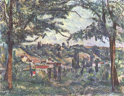 Landschaft 2 von Paul Cezanne als Kunstdruck auf Leinwand