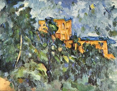 Le Chateau Noir von Paul Cezanne als Kunstdruck auf Leinwand