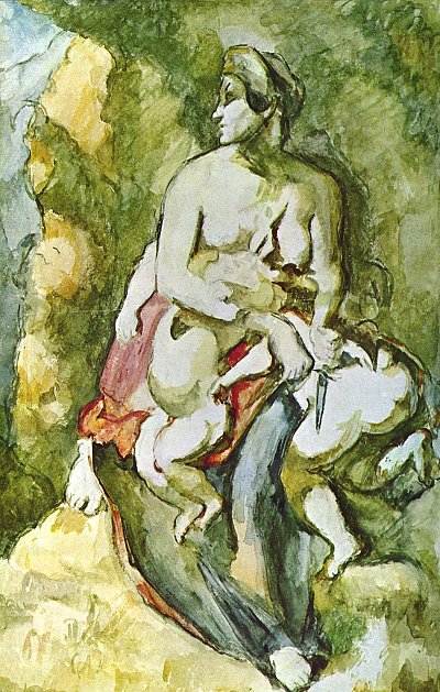Medea nach Delacroix von Paul Cezanne als Kunstdruck auf Leinwand